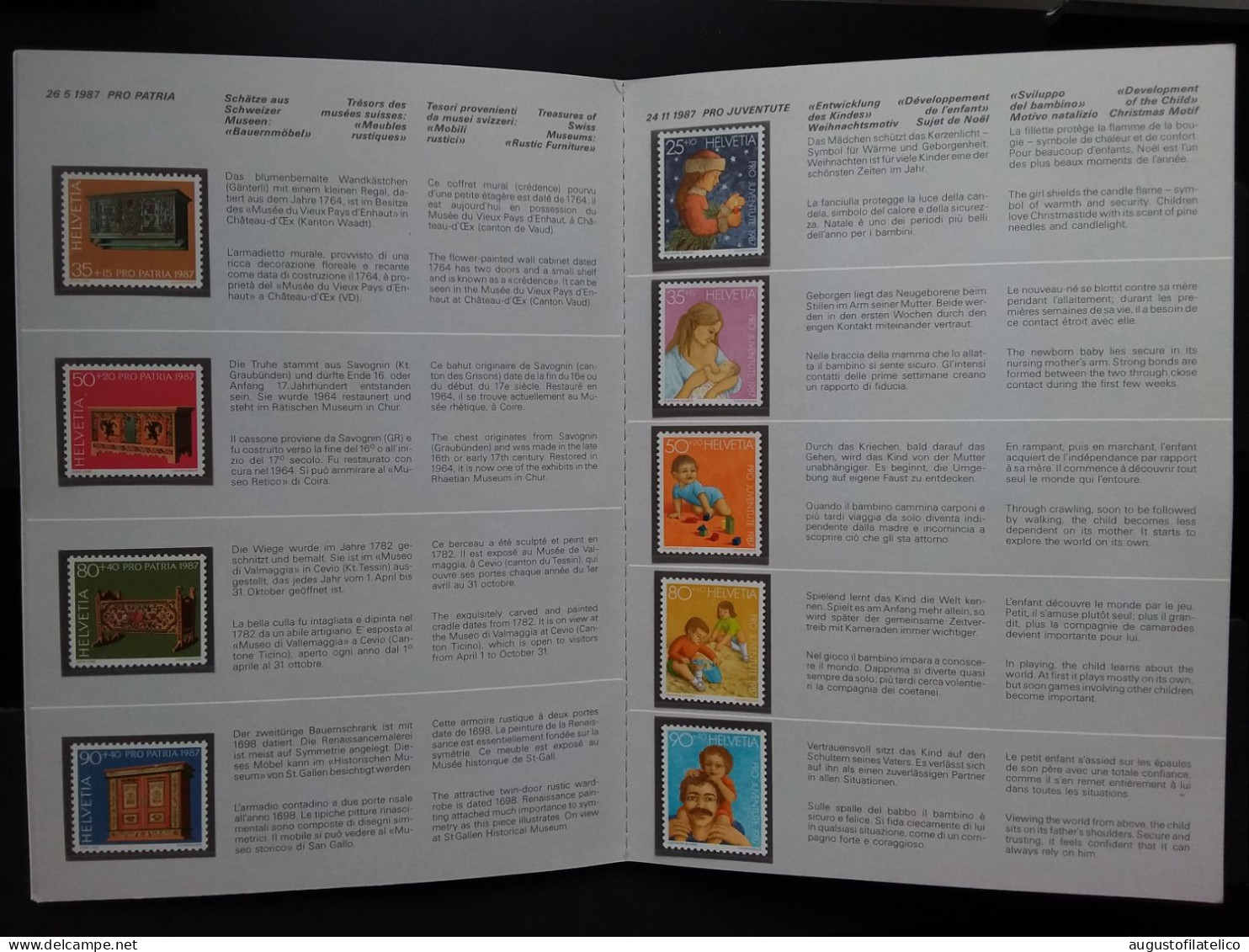 SVIZZERA - Libretto Delle Poste - Anno 1987 Completo - Nuovi ** - Facciale Frs Sv 23,80 (sottofacciale) + Spese Postali - Postzegelboekjes