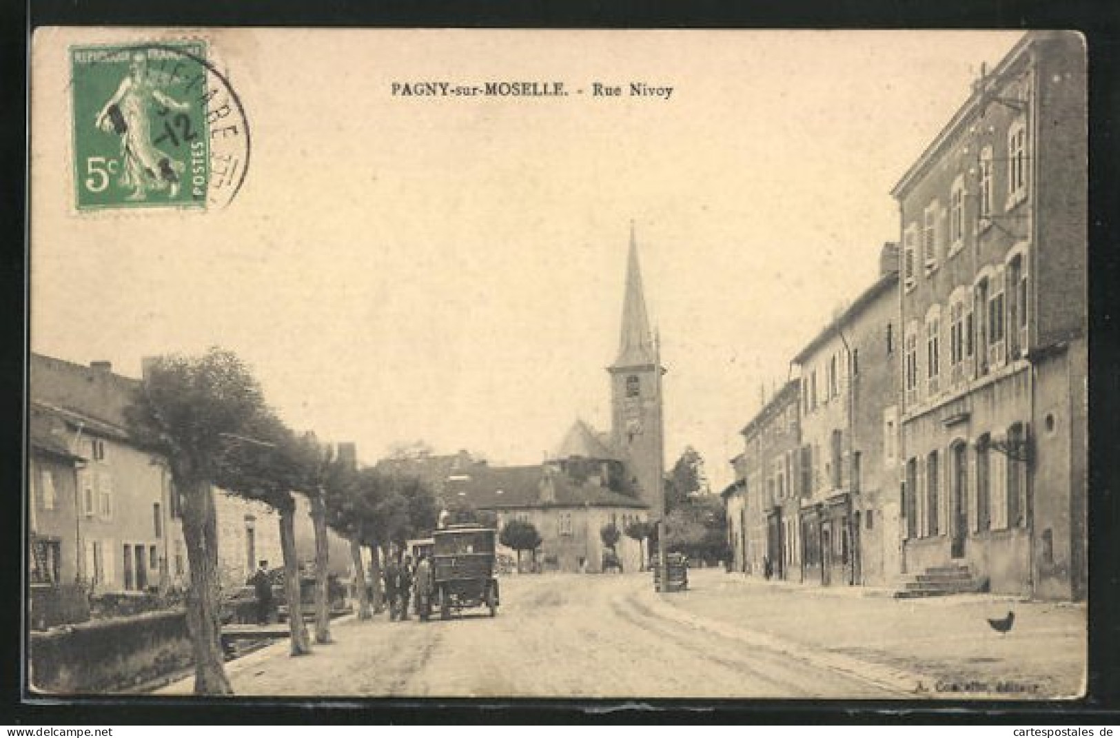 CPA Pagny-sur-Moselle, Rue Nivoy  - Autres & Non Classés