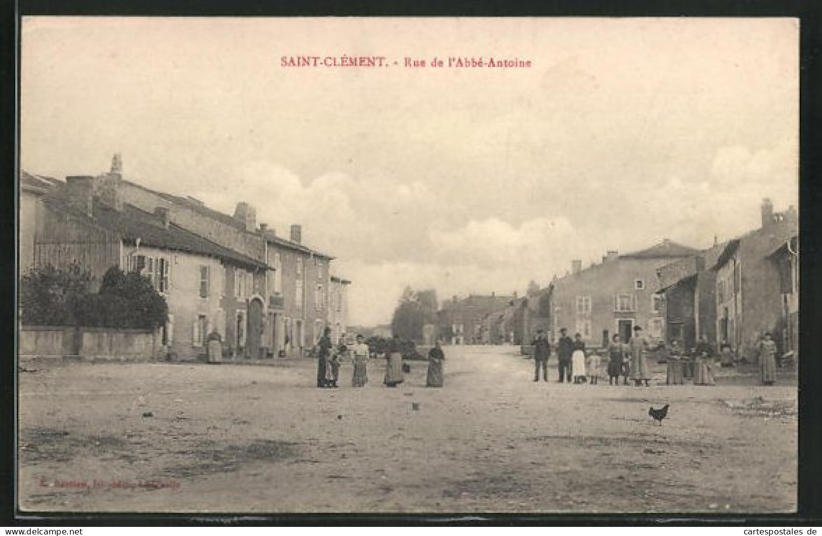 CPA Saint-Clement, Rue De L`Abbe-Antoine  - Autres & Non Classés