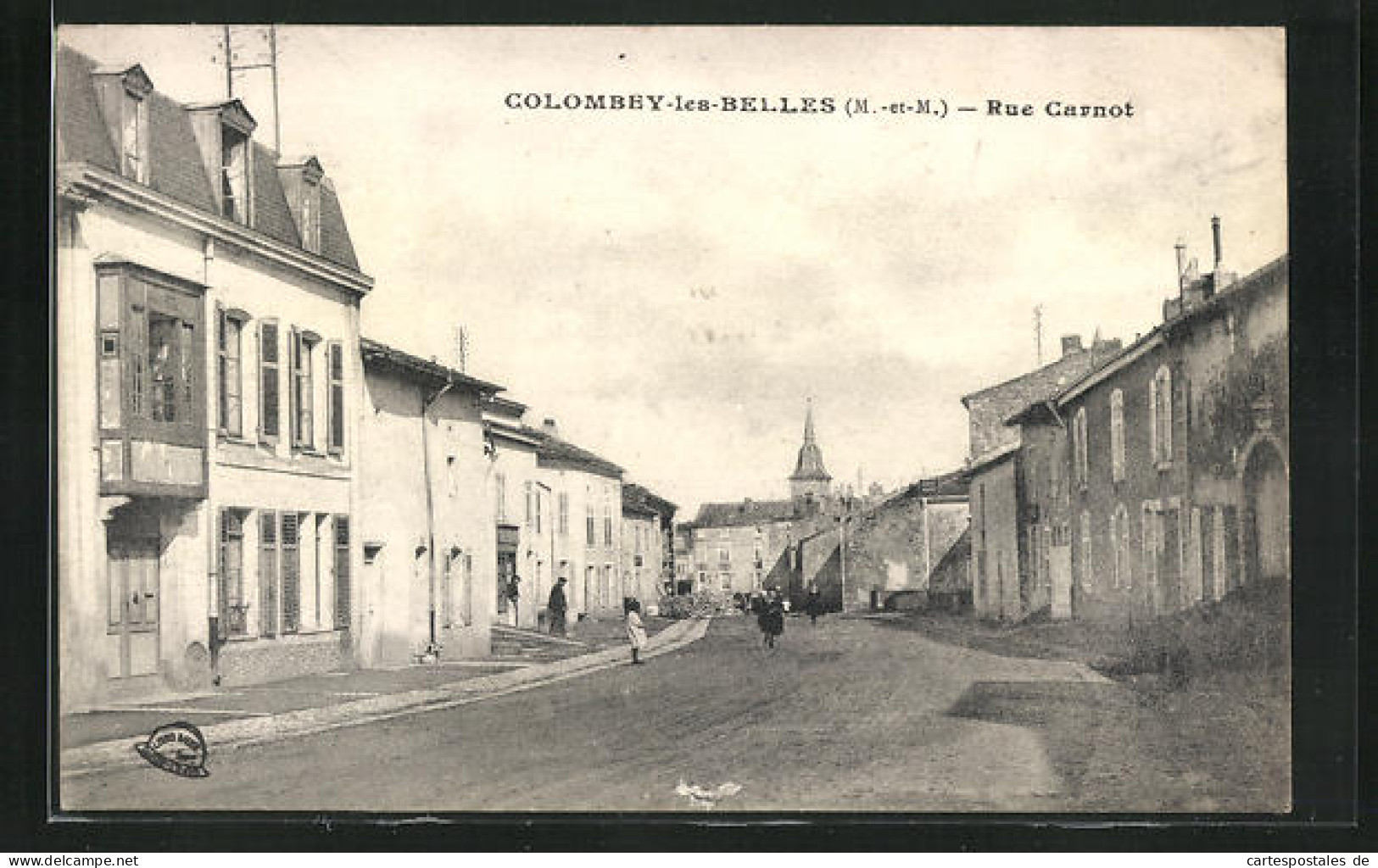 CPA Colombey-les-Belles, Blick In Die Rue Carnot  - Colombey Les Belles