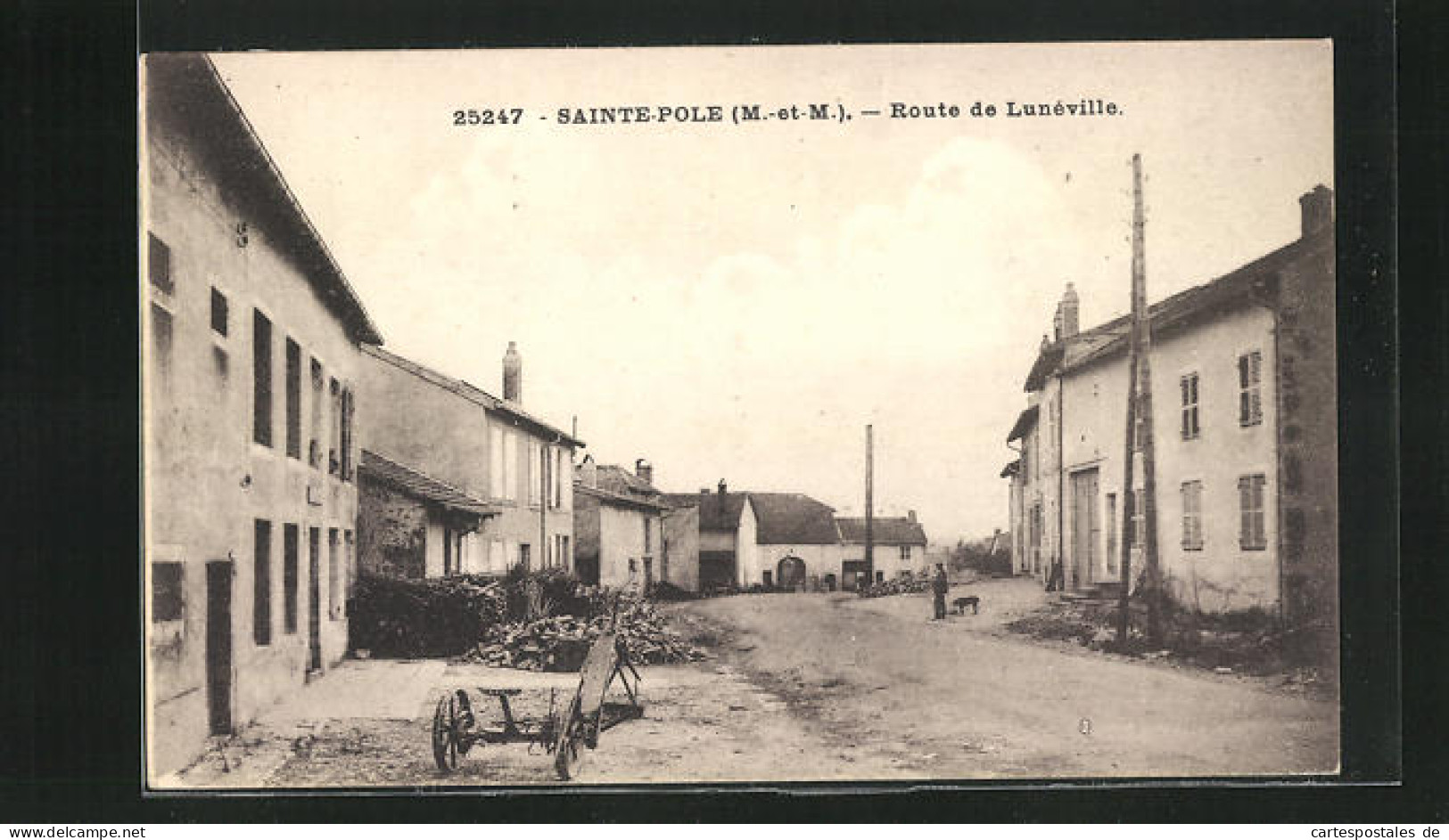 CPA Sainte-Pole, Route De Luneville  - Luneville