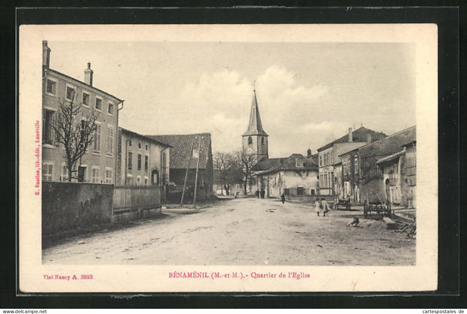 CPA Bénaménil, Quartier De L`Eglise  - Other & Unclassified