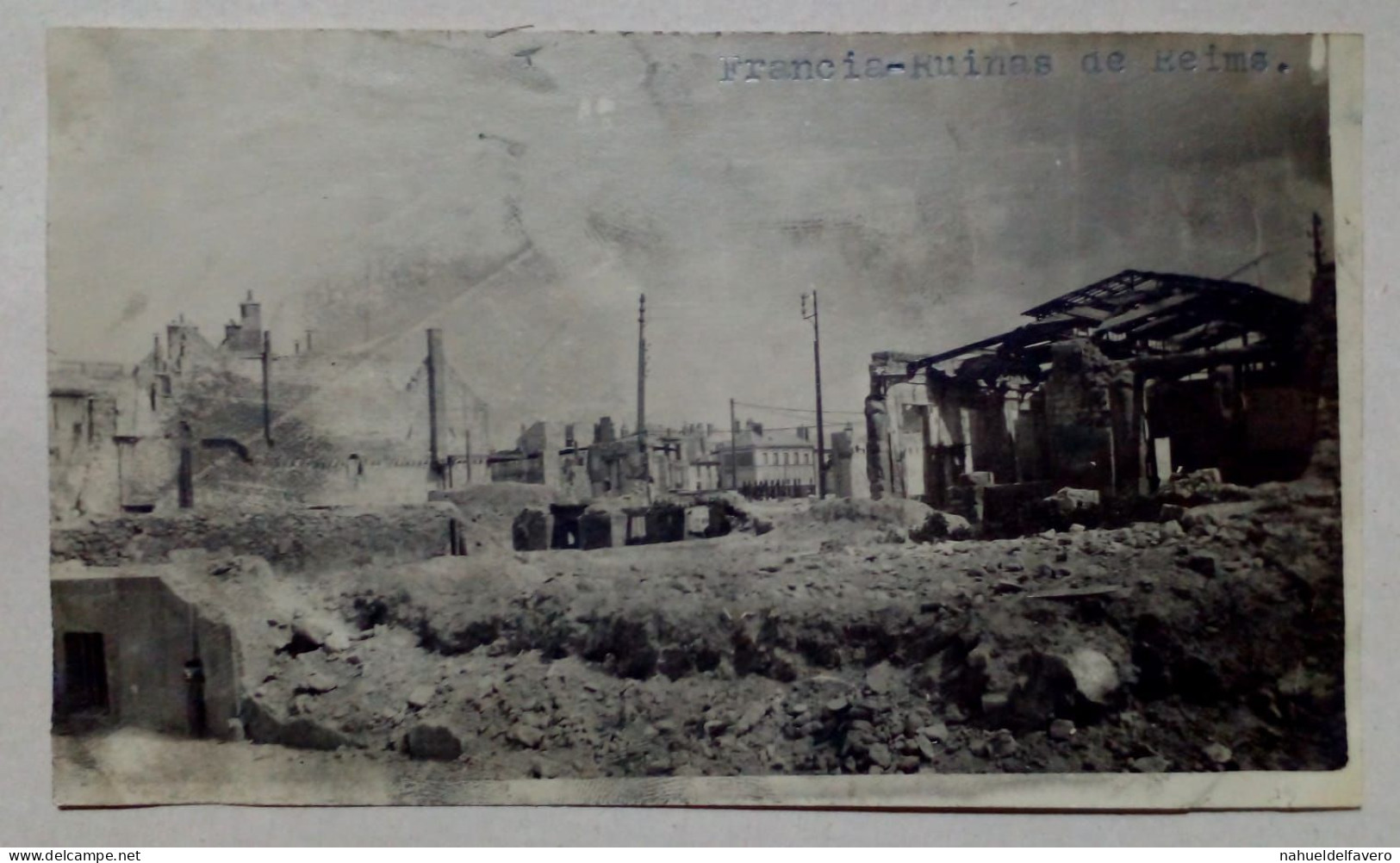 Photographie - Ruines De Reims, France. - Lieux