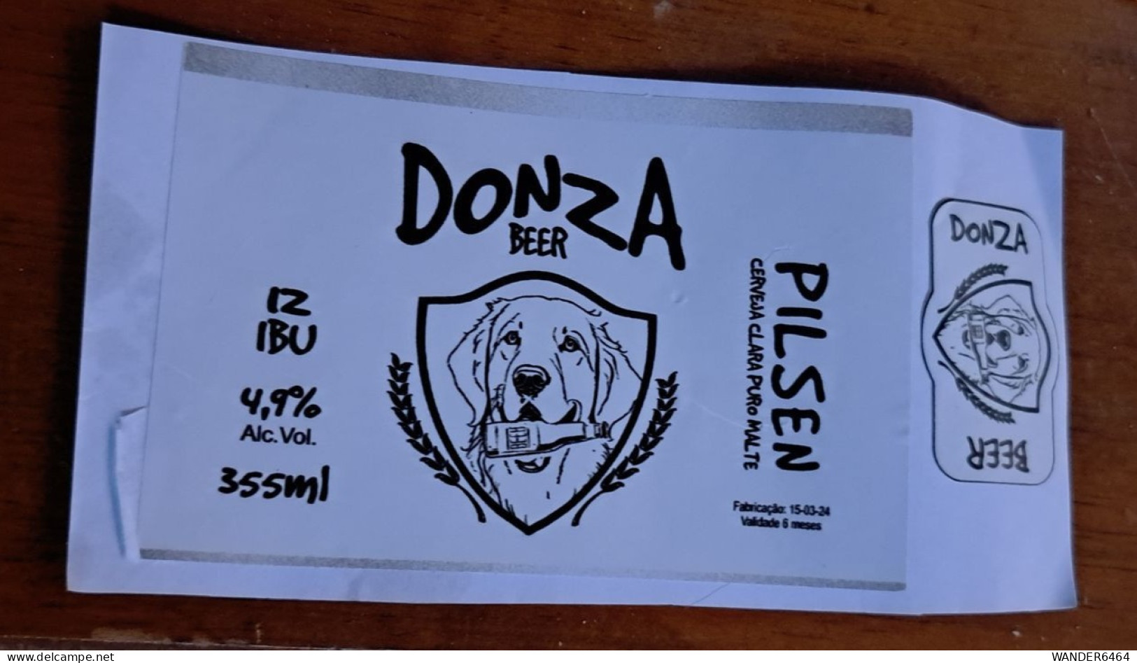 BRAZIL CRAFT BREWERY  BEER LABEL/ #041 - Birra