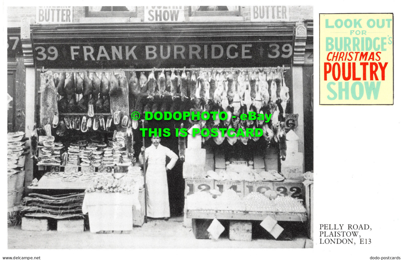 R522885 London. Look Out For Burridge Christmas Poultry Show. Dalkeith Freecard - Autres & Non Classés