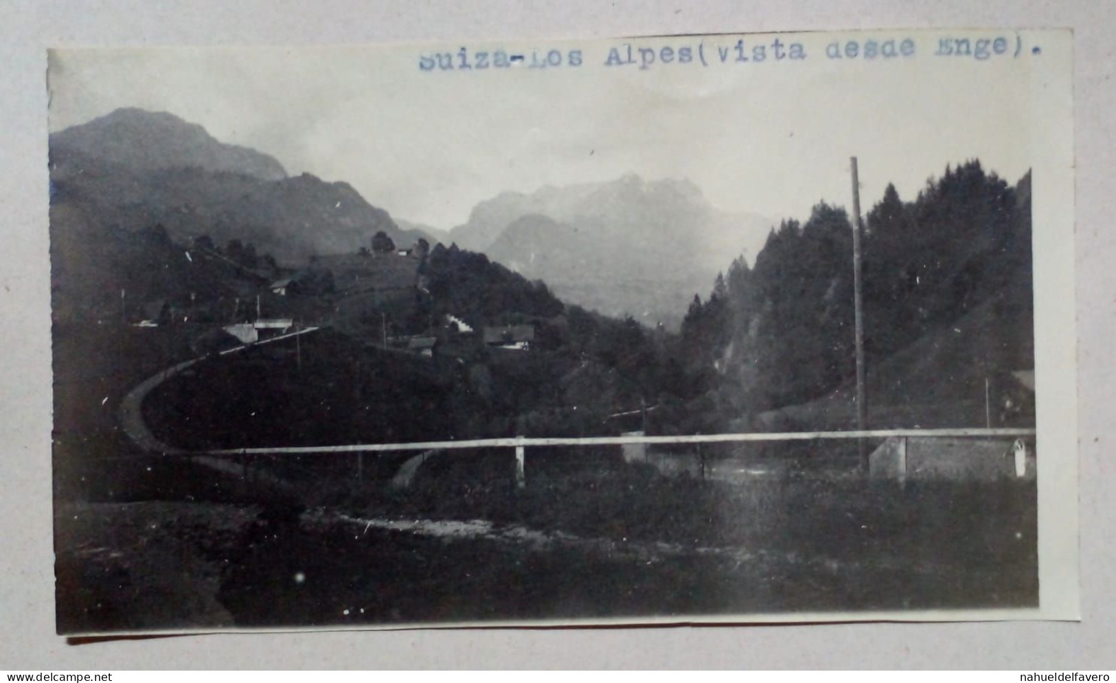 Photographie - Les Alpes Vues D'Enge. - Lieux