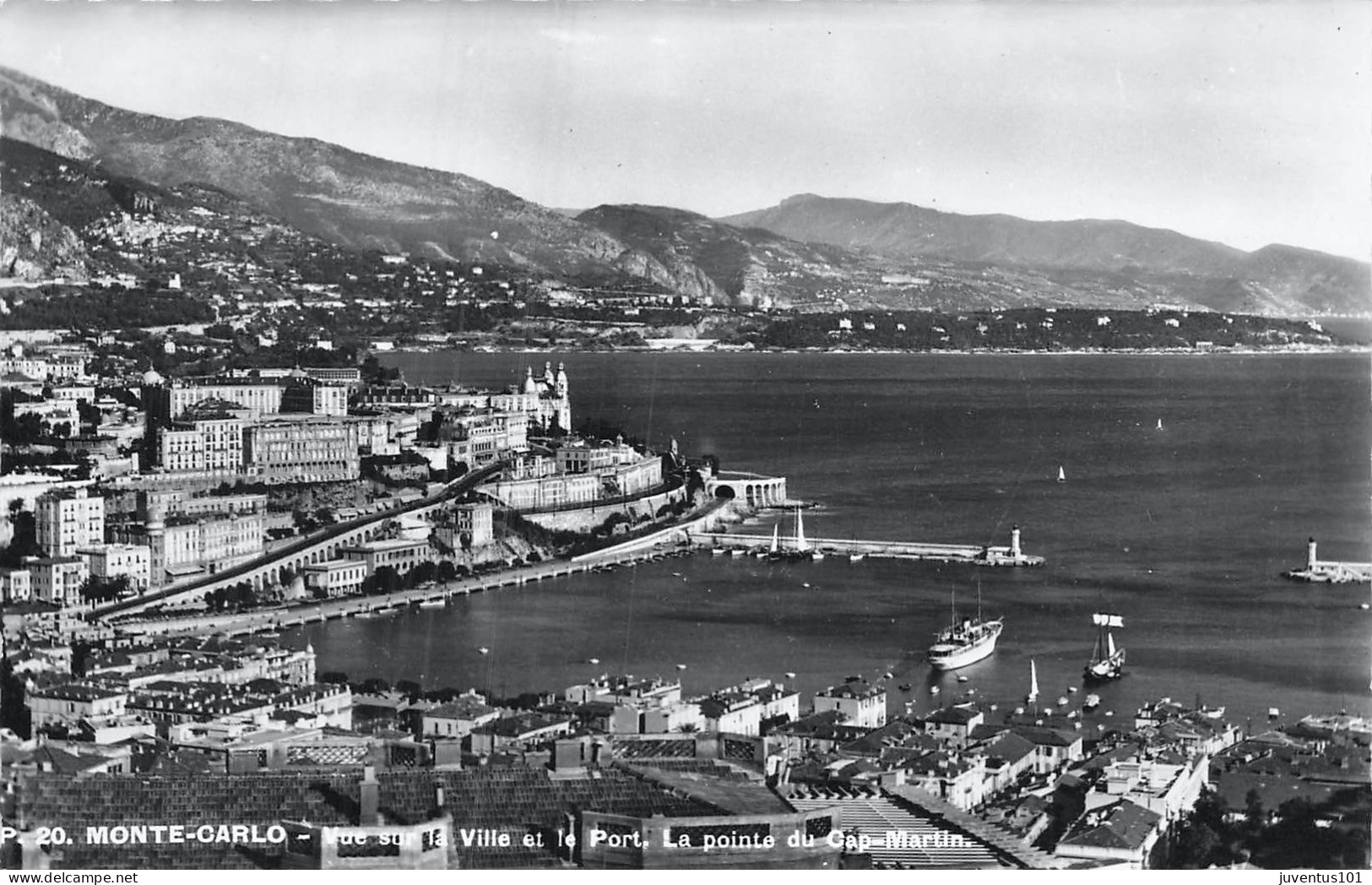 CPSM Monaco-Vue Sur La Ville Et Le Port       L2872 - Multi-vues, Vues Panoramiques