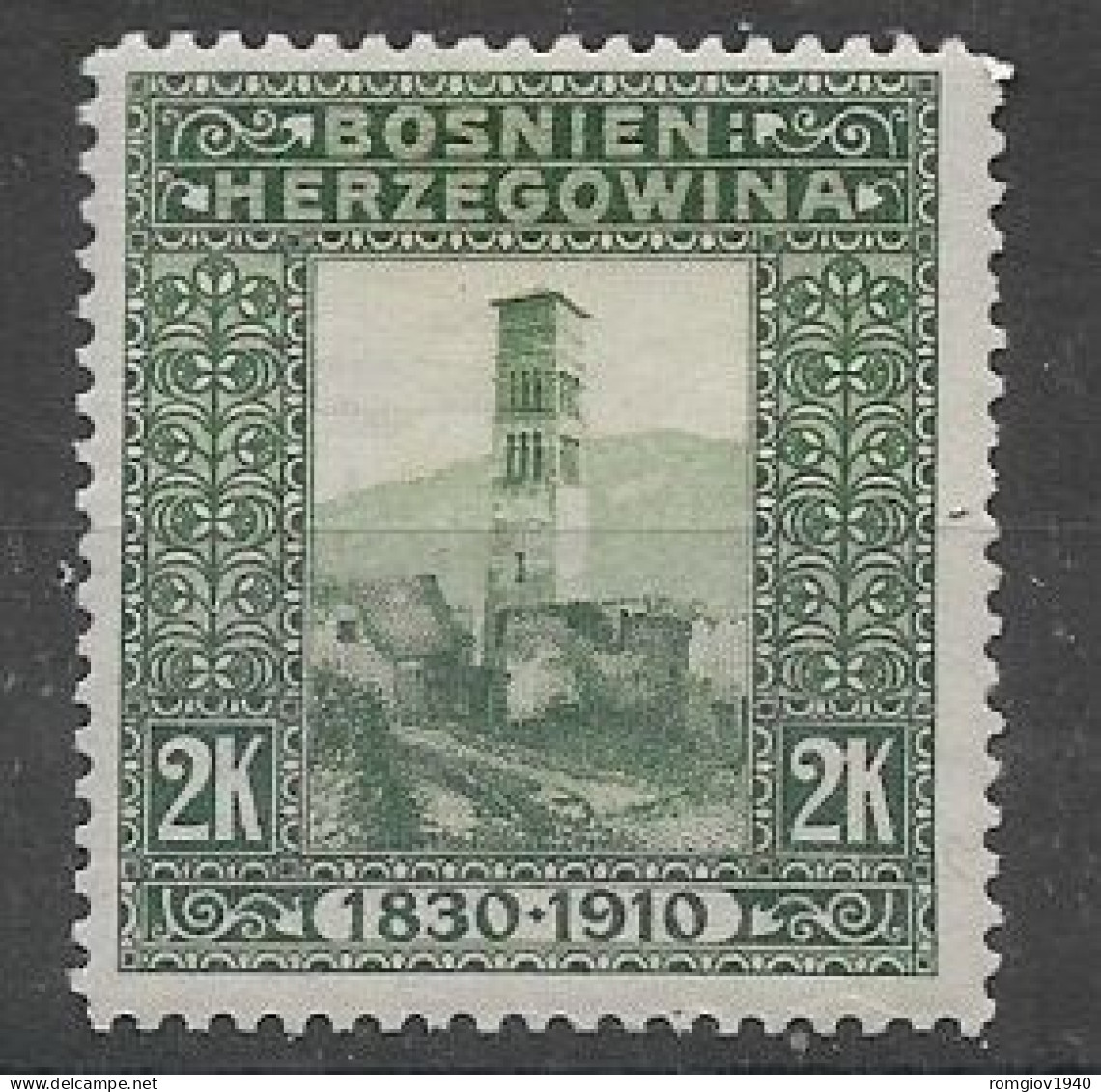 BOSNIA EZERGOVINA POSTA MILITARE 1910  GENETLIACO IMPERATORE D'AUSTRIA UNIF. 59  MLH VF - Bosnia Herzegovina