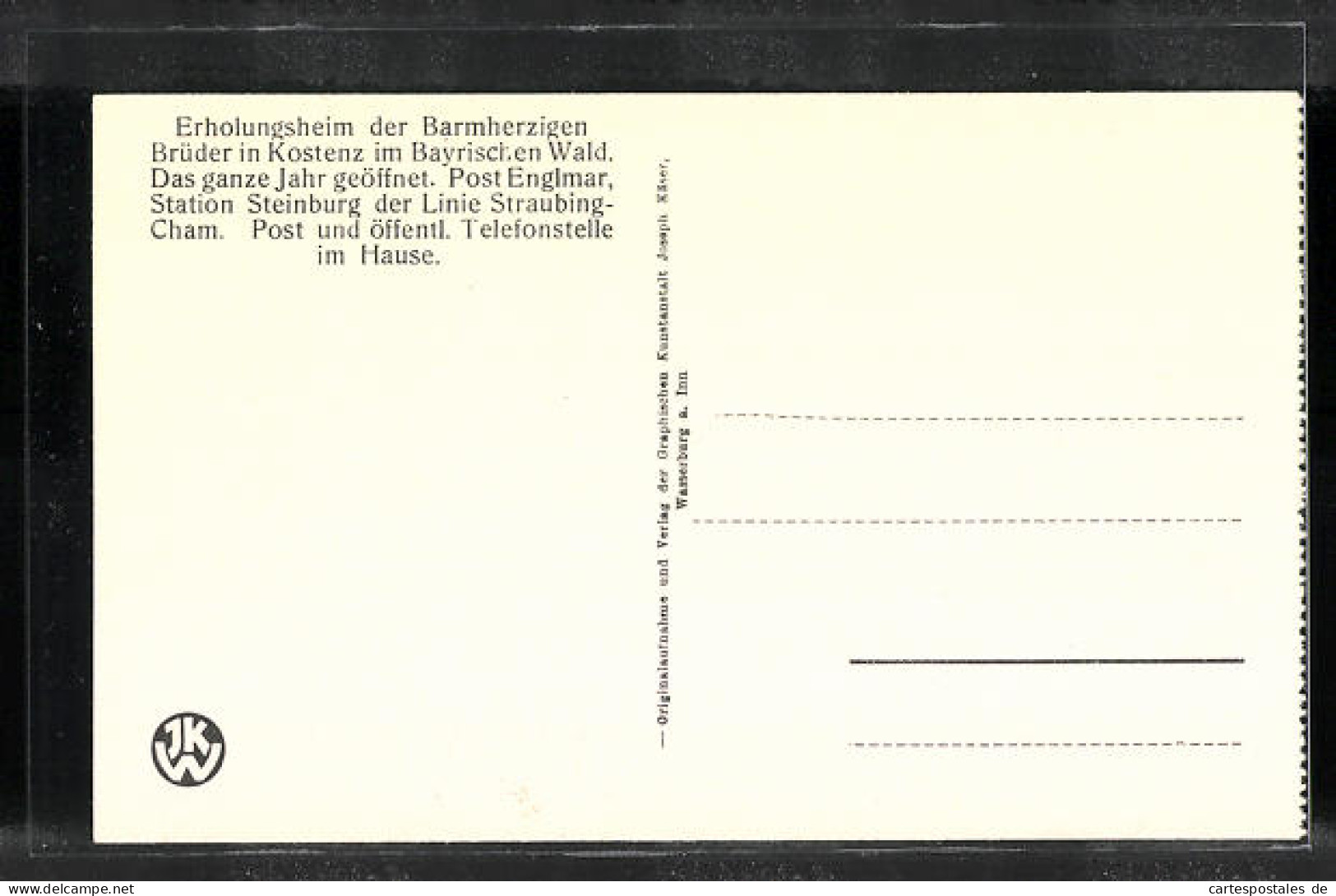 AK Kostenz, Erholungsheim Der Barmherzigen Brüder, Treppenhaus  - Autres & Non Classés