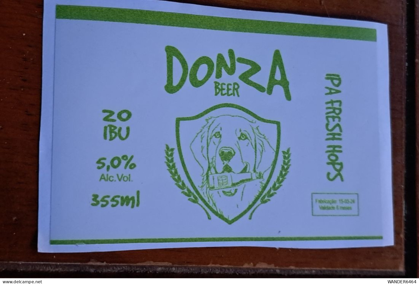 BRAZIL CRAFT BREWERY  BEER LABEL/ #046 - Bier