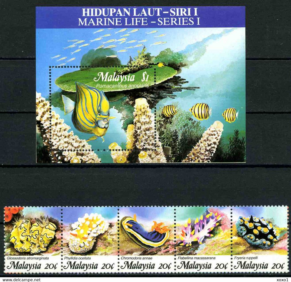 Malaysia 1988 MiNr. 387 - 392(Block 4)  MARINE LIFE # I Sea Snails 5v+ S\SH MNH** 15.50 € - Malaysia (1964-...)