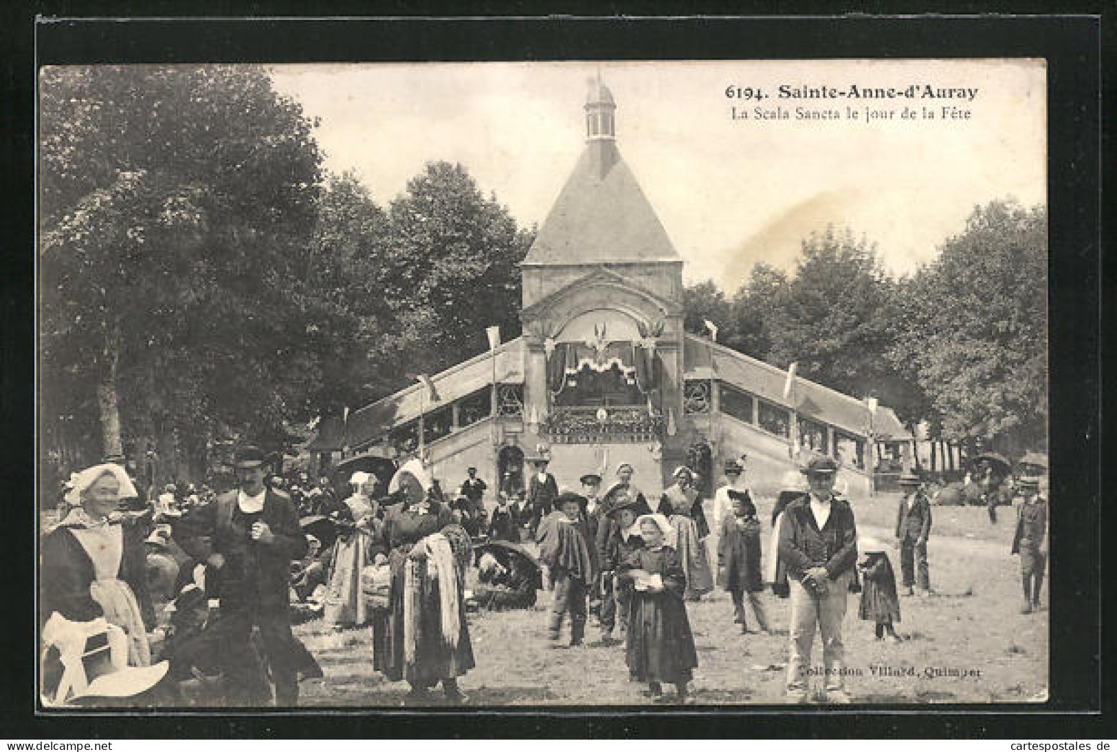 CPA Sainte-Anne-d`Auray, La Scala Sancta Le Jour De La Fete  - Sainte Anne D'Auray