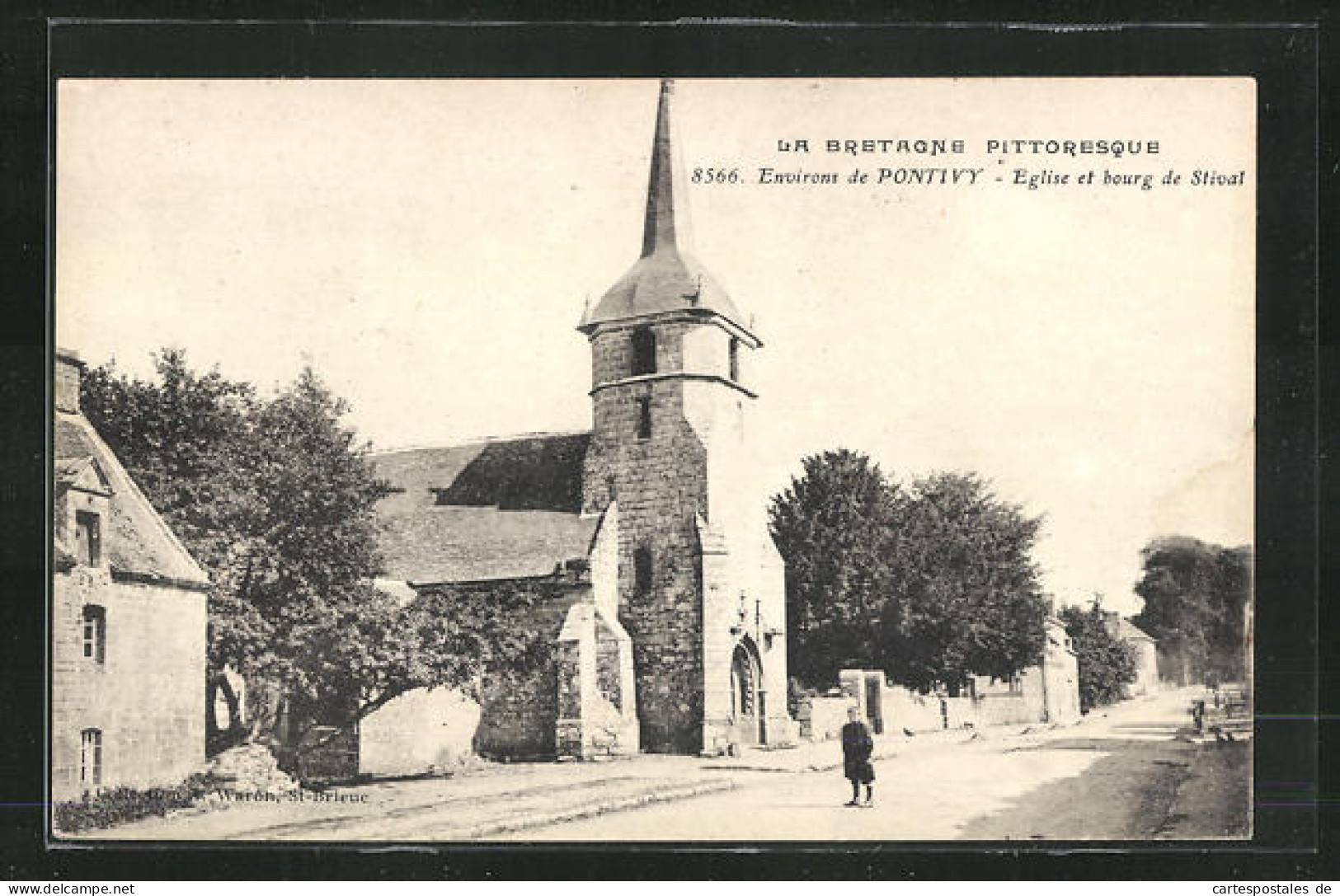 CPA Pontivy, Eglise Et Bourg De Stival  - Pontivy