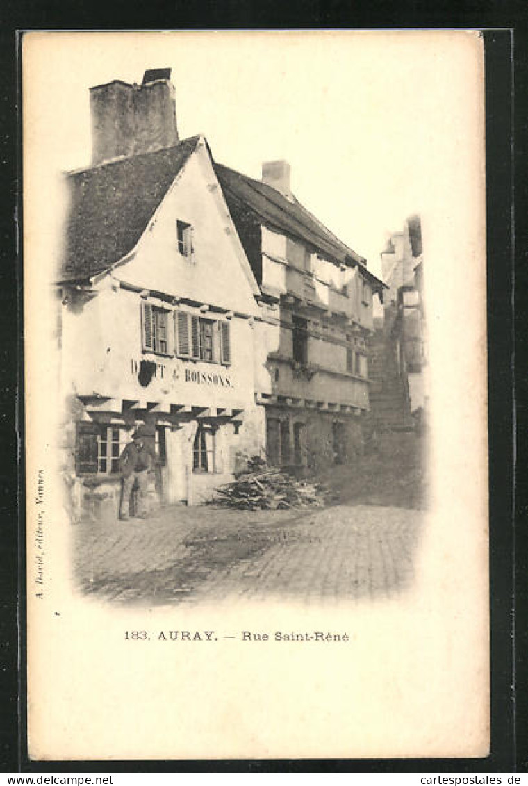 CPA Auray, Rue Saint-Rene  - Auray