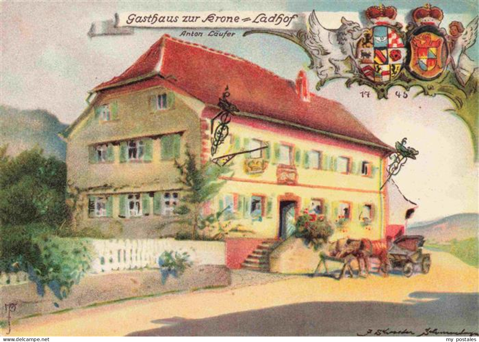 73973238 Unterprechtal_Elzach_BW Gasthaus Zur Krone Ladhof - Elzach