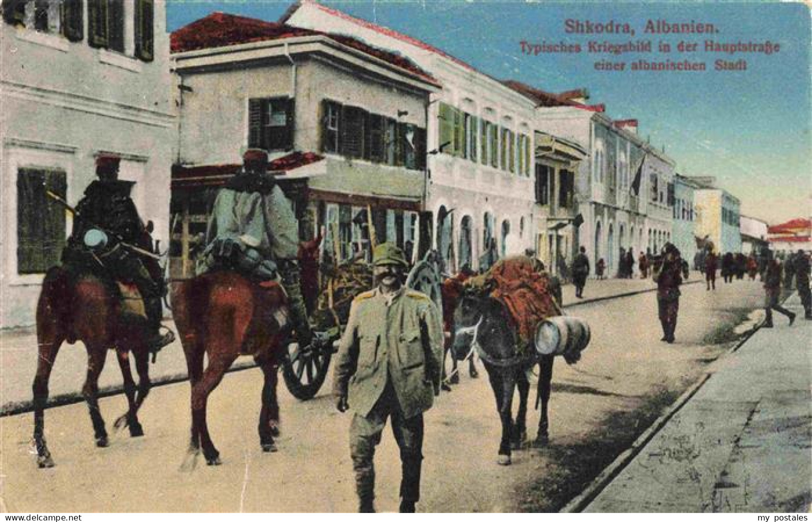 73973203 Shkodra_Scutari_Albania Kriegsbild In Der Hauptstrasse - Albanien