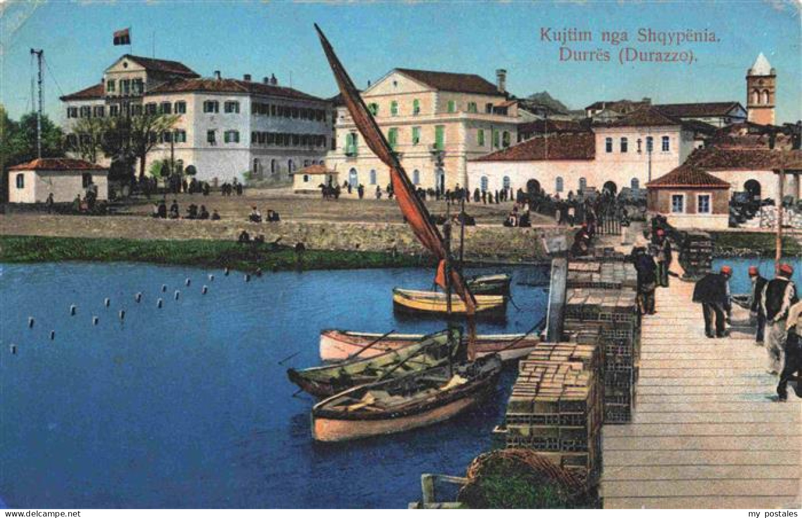 73973202 Durres_Durazzo_Albania Kujtim Nga Shqypenia Feldpost - Albanien