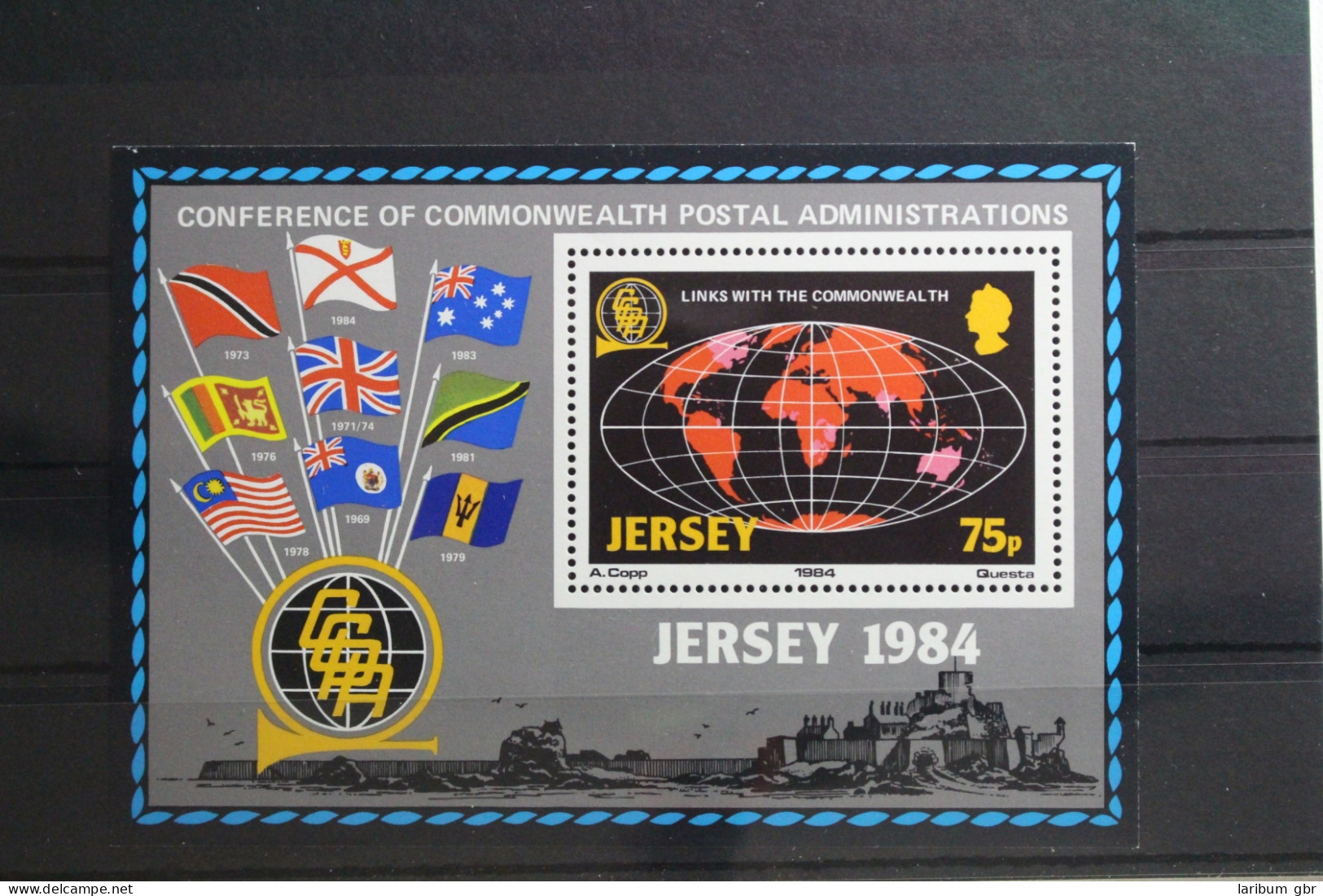 Großbritannien Jersey Block 3 Mit 323 Postfrisch #TG648 - Jersey
