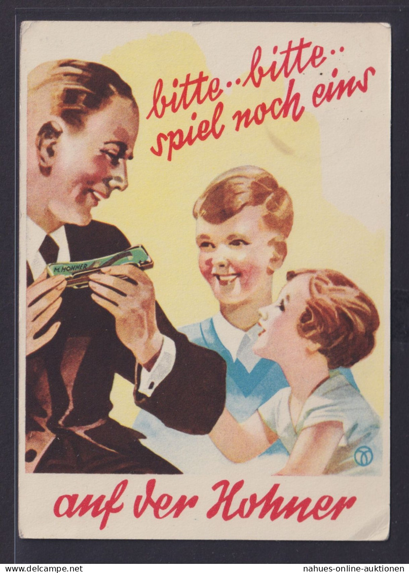 Ansichtskarte Berlin Hallensee N. Kassel Reklame Hohner Mundharmonika - Advertising