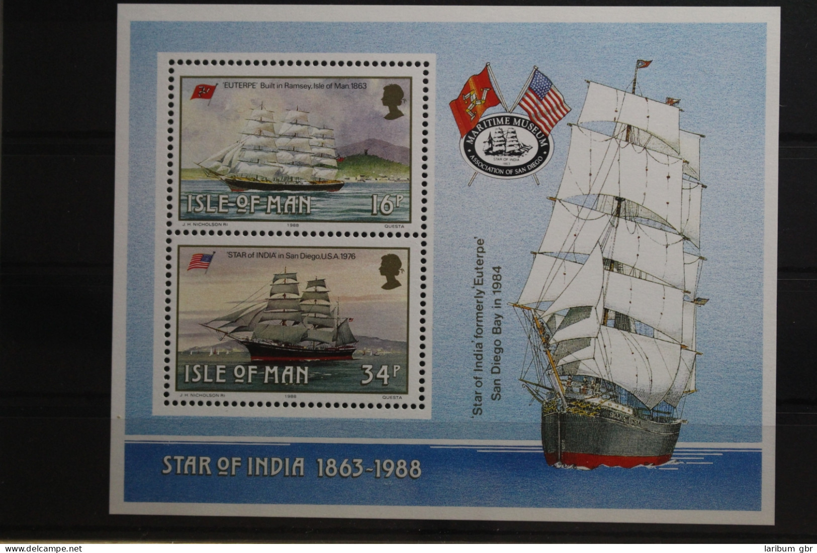 Großbritannien Isle Of Man Block 10 Mit 731-734 Postfrisch #TG671 - Altri & Non Classificati