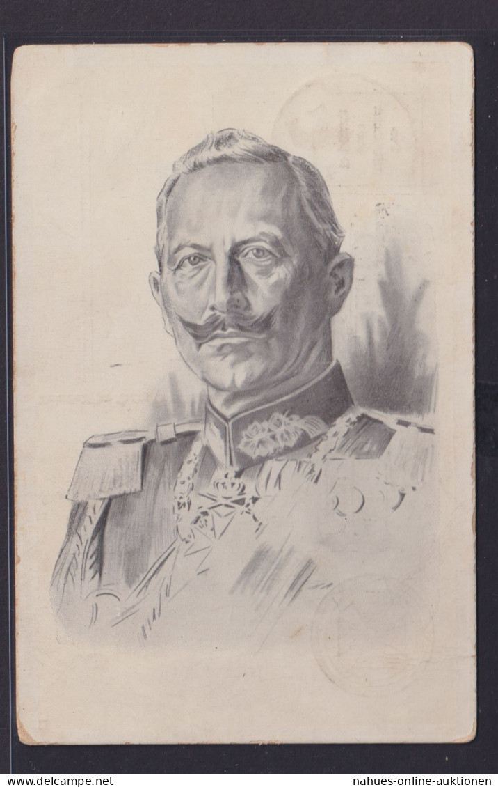 Ansichtskarte Ab Braunschweig Kaiser Wilhelm II Künstlerkarte - Politische Und Militärische Männer