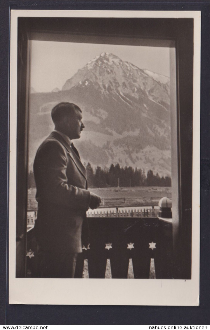 Ansichtskarte Der Führer Adolf Hitler Vor Bergpanorama Photo Hoffmann München - Uomini Politici E Militari