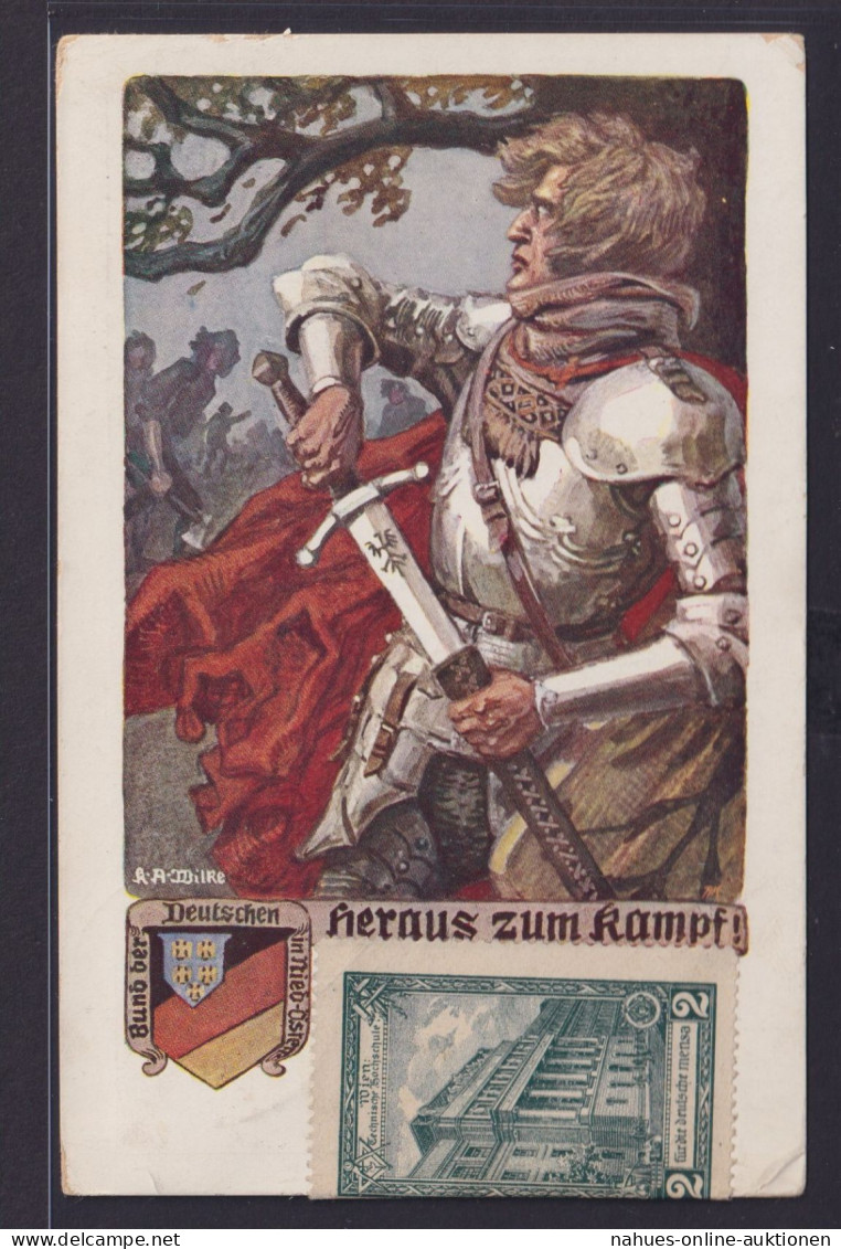 Ansichtskarte Künstlerkarte Segn. K.A. Wilke Krieger Mit Schwert Bund Der - Non Classés