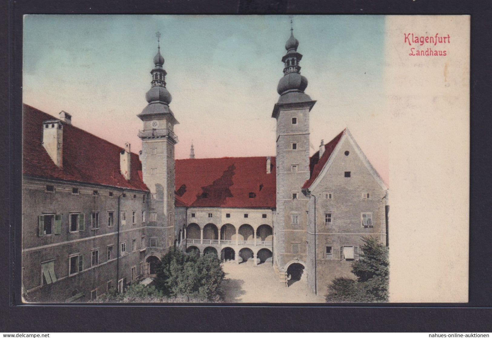 Ansichtskarte Österreich Deutsche Böhmen Künstler Vignette Klagenfurt Landhaus - Boehmen Und Maehren