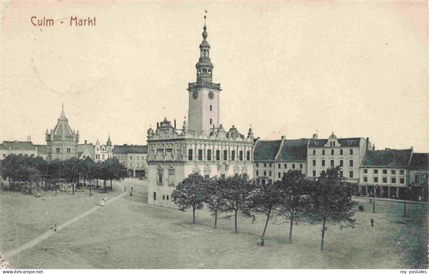 73973113 Culm__Weichsel_Westpreussen_Chelmno_nad_Wisla_PL Markt Kirche - Polen