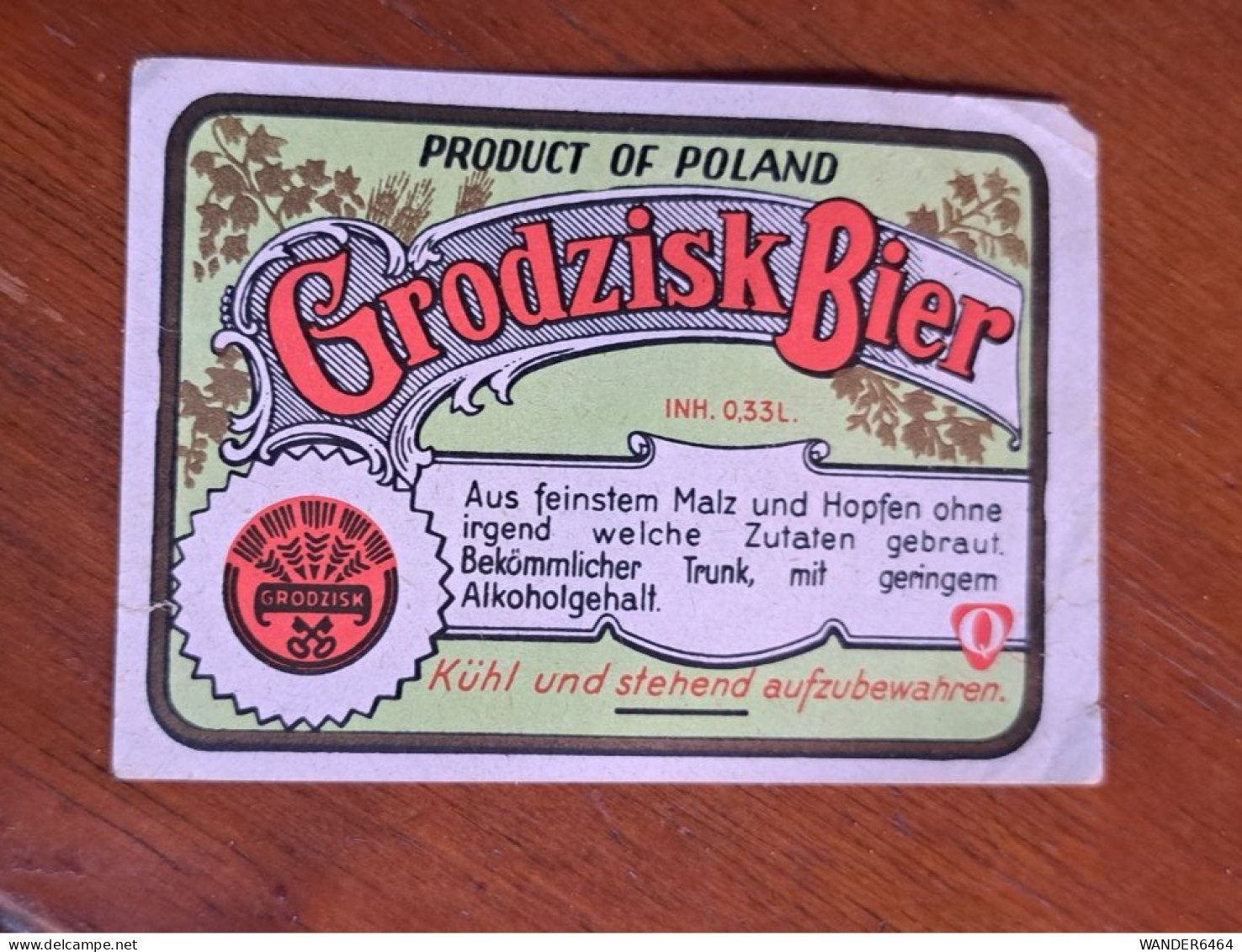 VINTAGE BREWERY  BEER LABEL/ #064 - Bier