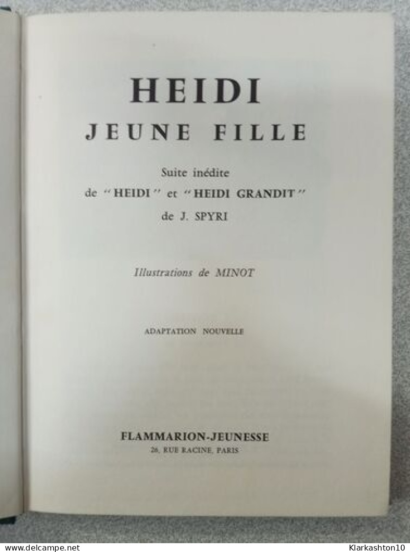 Heidi Jeune Fille - Other & Unclassified