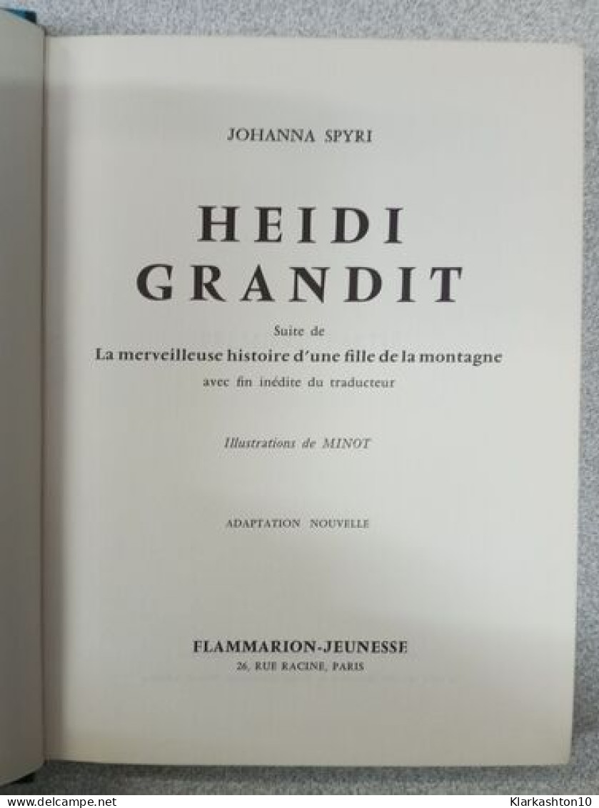 Heidi Grandit - Autres & Non Classés