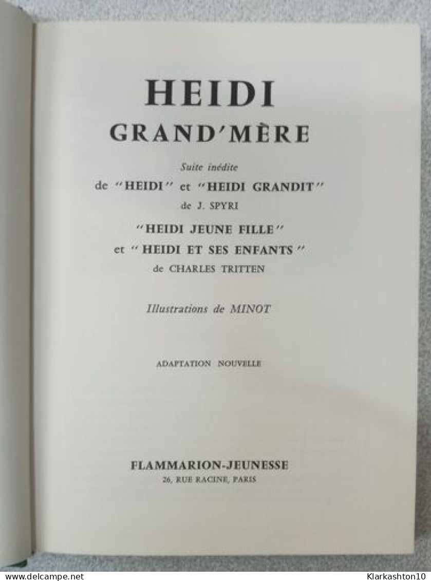 HEIDI Grand Mère - Other & Unclassified