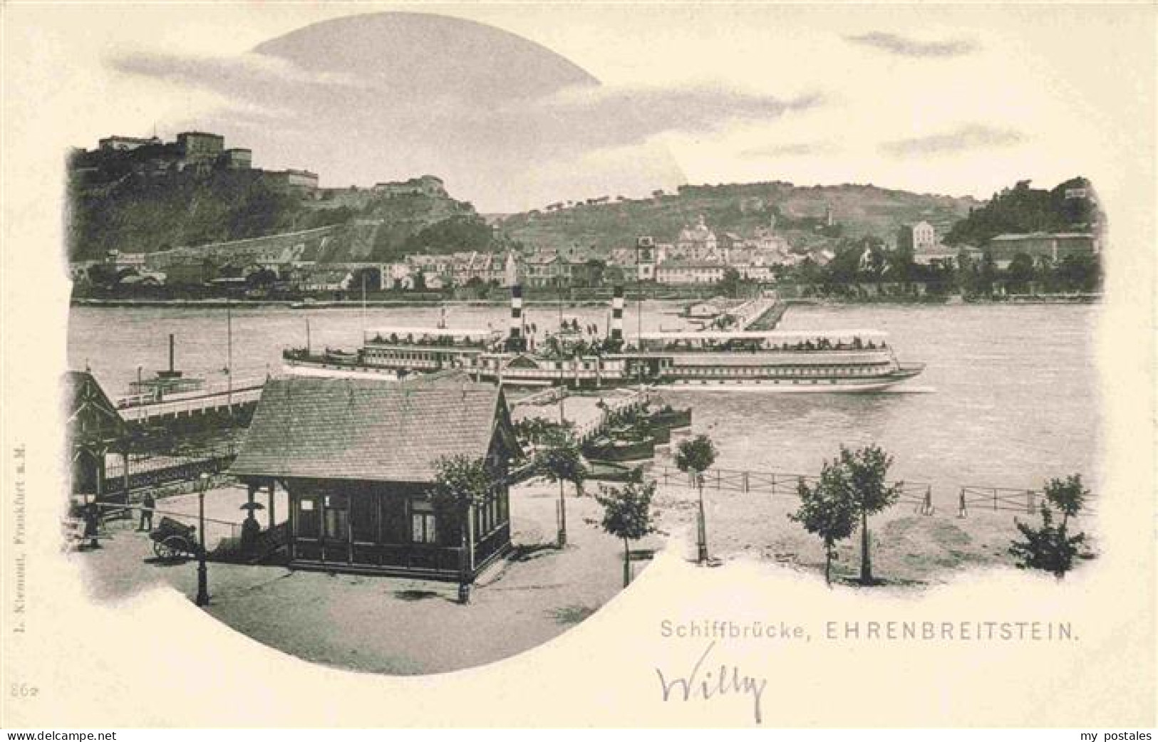 73973047 Ehrenbreitstein_Koblenz Festung Fahrgastschiff - Koblenz