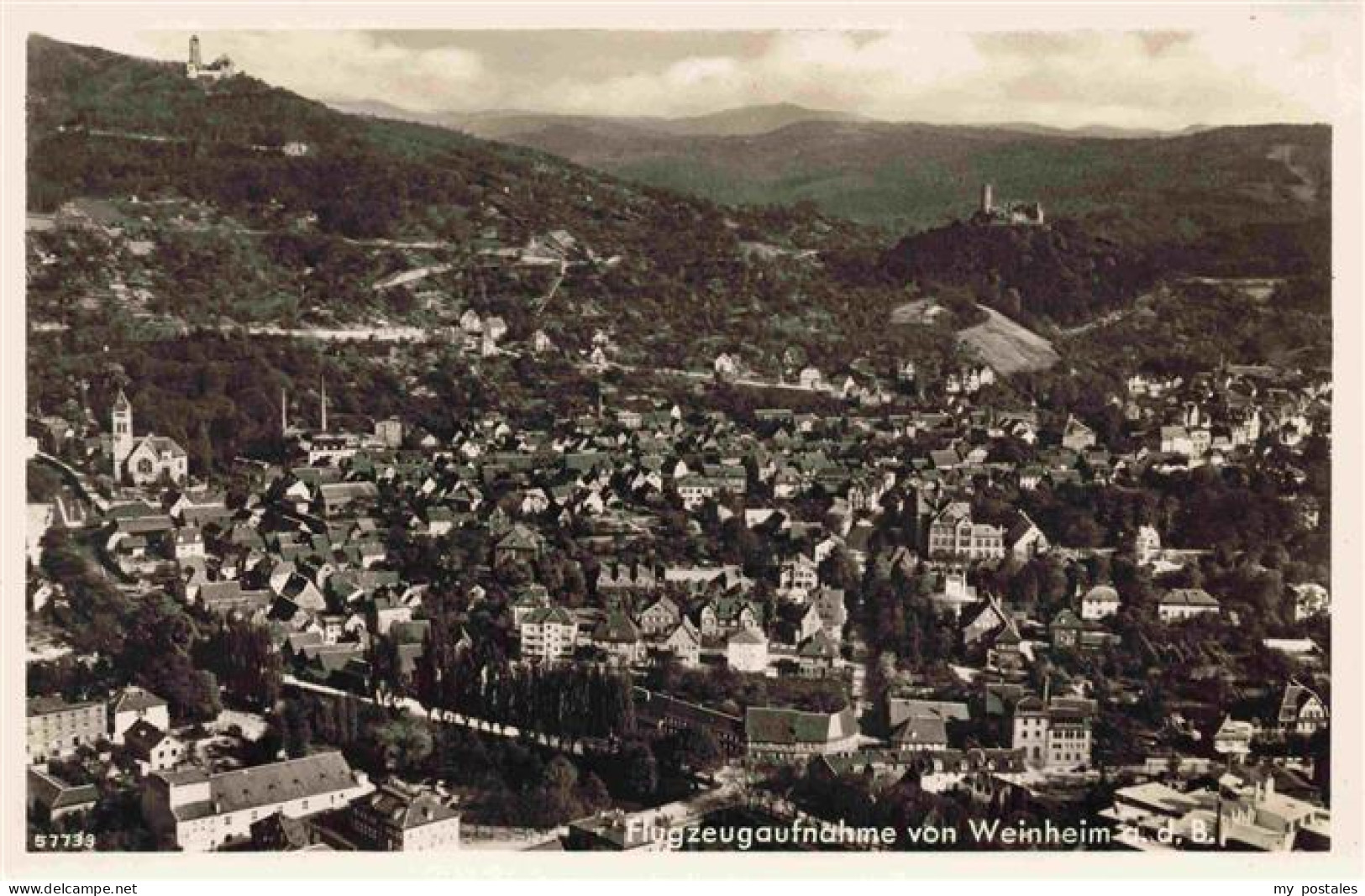 73972992 Weinheim_Bergstrasse_BW Fliegeraufnahme - Weinheim