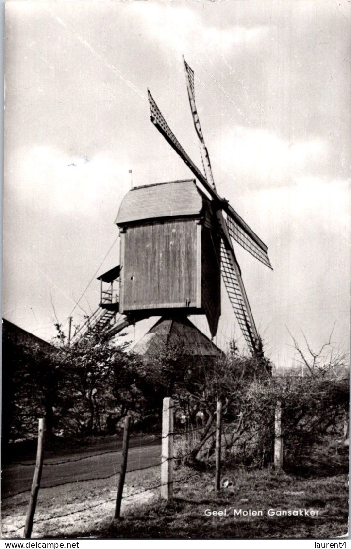 27-4-2024 (3 Z 13) VERY OLD (b/w) Netherlands (posted To Sénégal From Belgium 1962!) Windmill / Moulin à Vent - Windmills