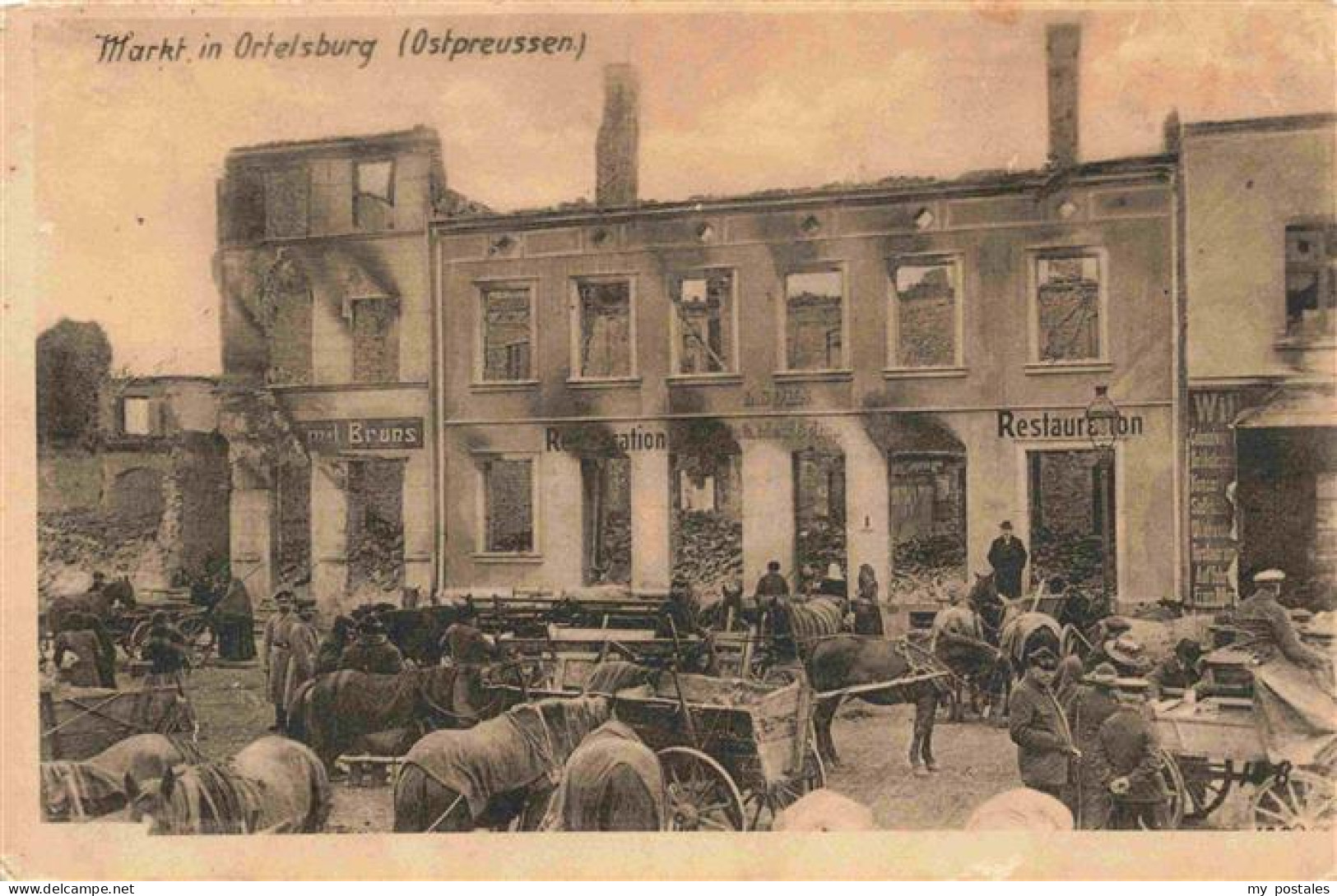 73972974 Ortelsburg_Ostpreussen_Szczytno_PL Markt - Poland