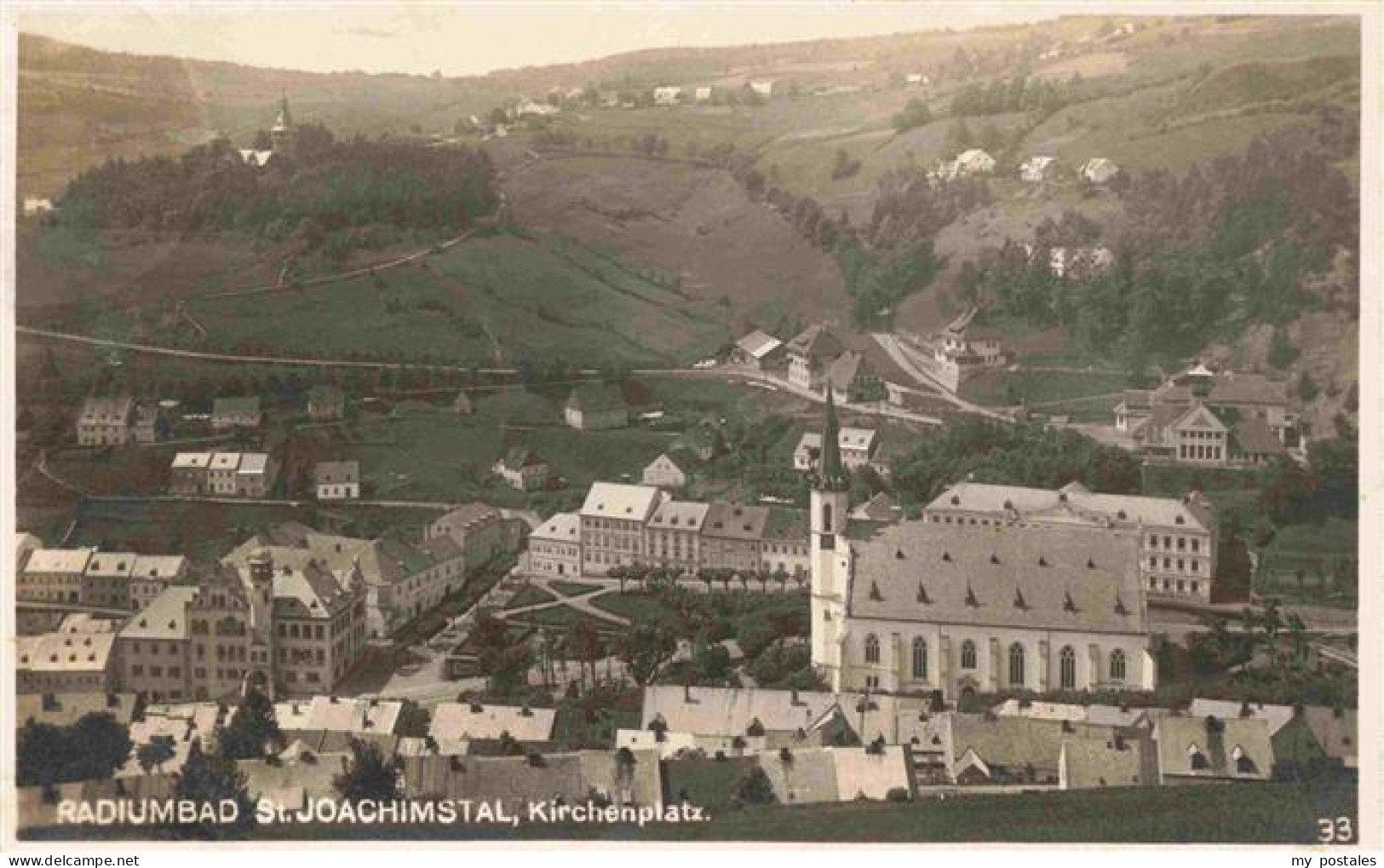 73972973 St_Joachimstal_Joachimsthal_Sankt_Jachymov_CZ Radiumbad Kirchenplatz - República Checa