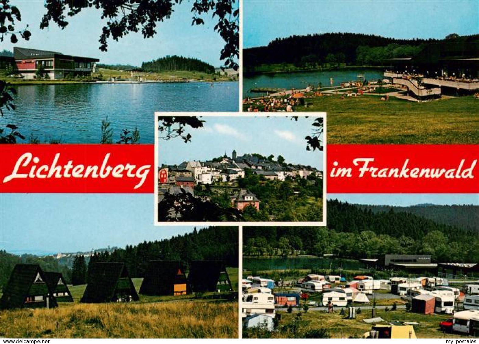 73941316 Lichtenberg_Oberfranken Campingplatz Bungalowsiedlung Badestrand Am See - Other & Unclassified