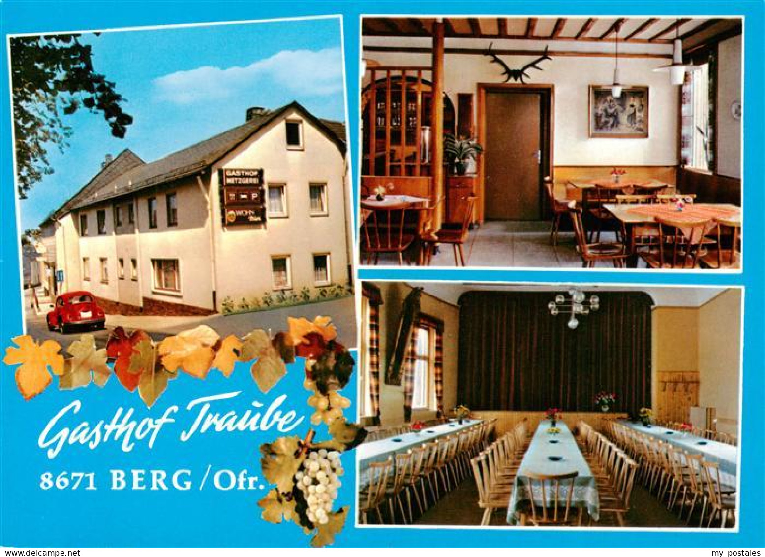 73941304 Berg_Oberfranken Gasthof Traube Gastraum Festsaal - Other & Unclassified