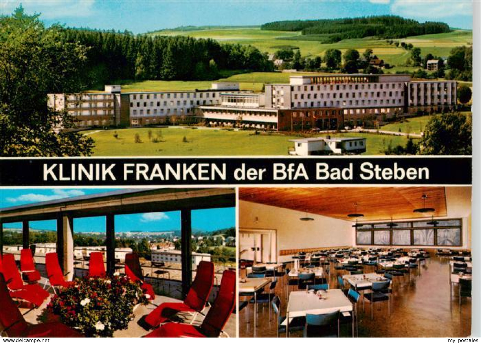 73941282 Bad_Steben Klinik Franken Der BfA Speisesaal Terrasse - Bad Steben