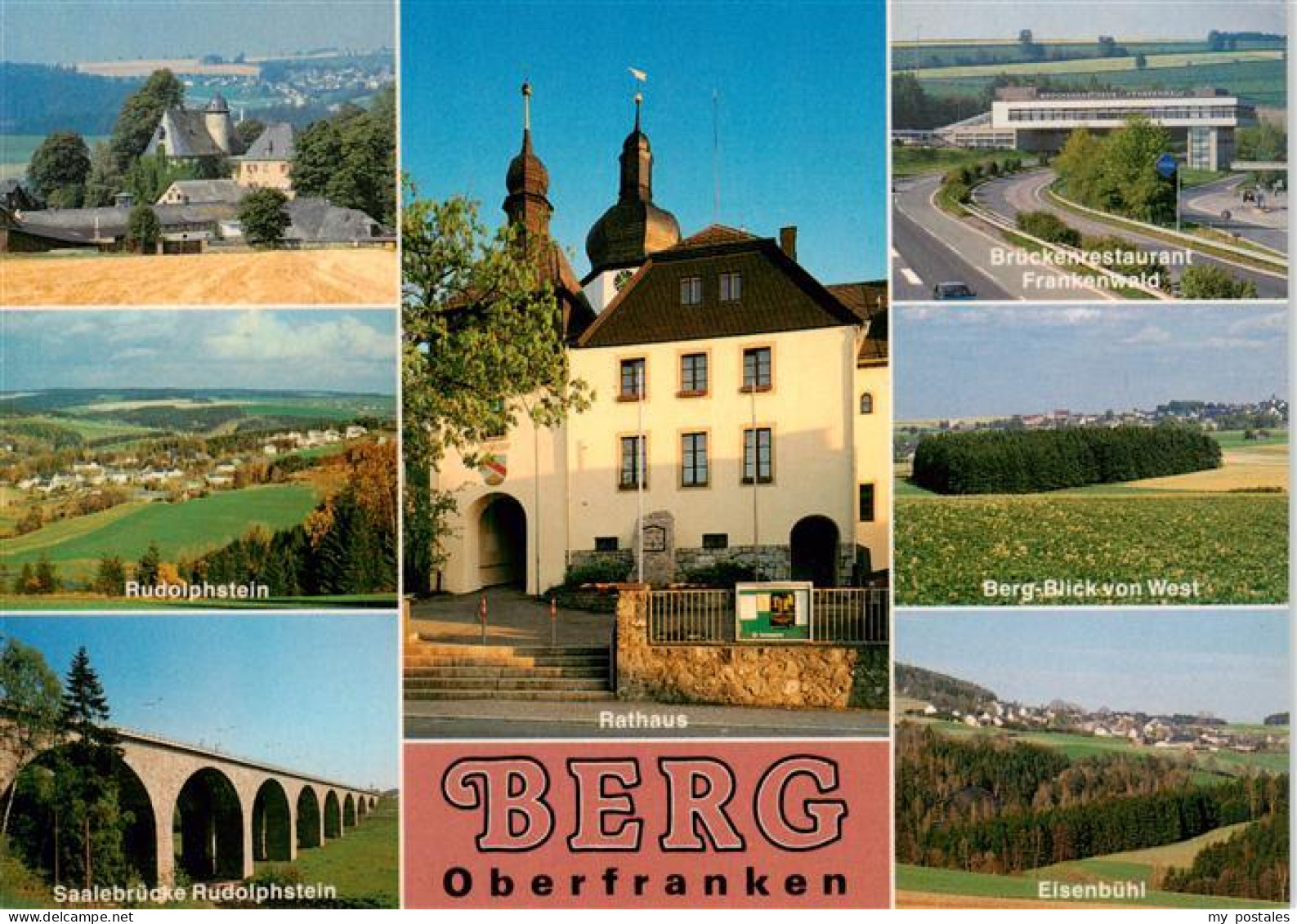 73941281 Berg_Oberfranken Und Umgebung Rathaus Autobahn-Rasthaus Frankenwald - Other & Unclassified