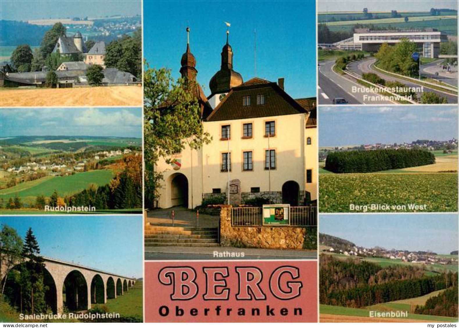 73941279 Berg_Oberfranken Und Umgebung Rathaus Autobahn-Rasthaus Frankenwald - Other & Unclassified