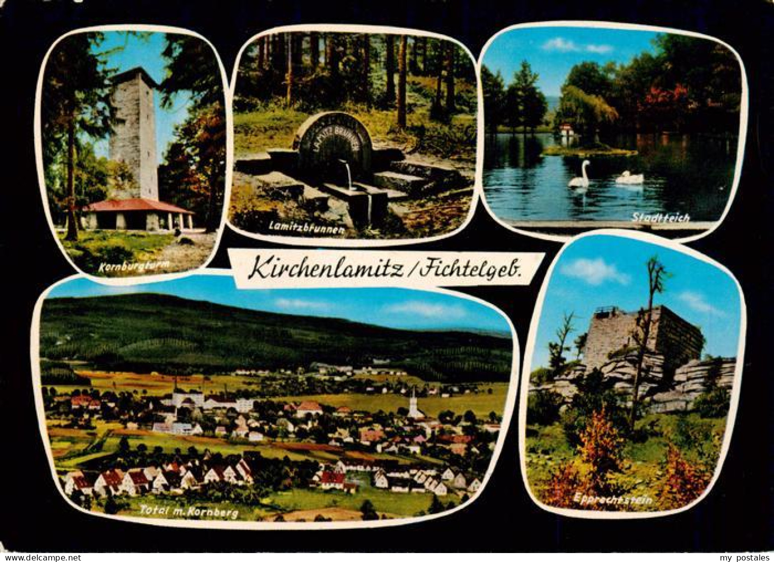 73941274 Kirchenlamitz Kornburgturm Lamitzbrunnen Stadtteich Panorama Epprechtst - Other & Unclassified