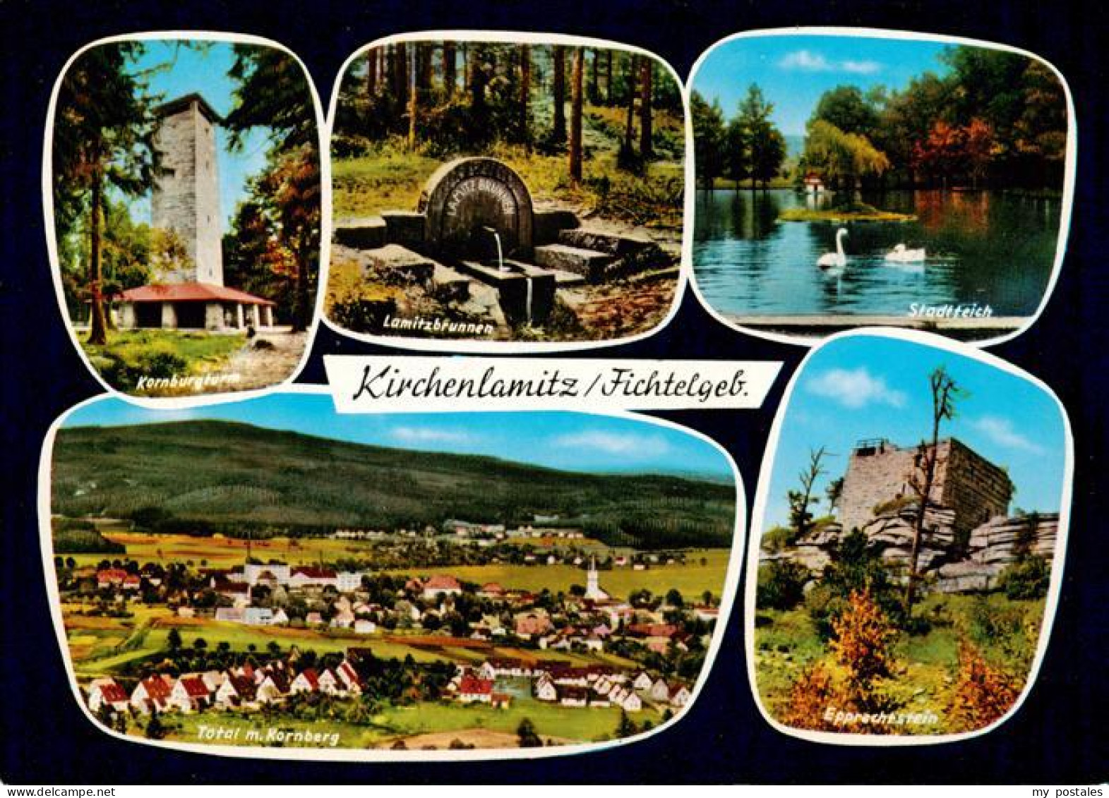 73941272 Kirchenlamitz Kornburgturm Lamitzbrunnen Stadtteich Panorama Epprechtst - Other & Unclassified