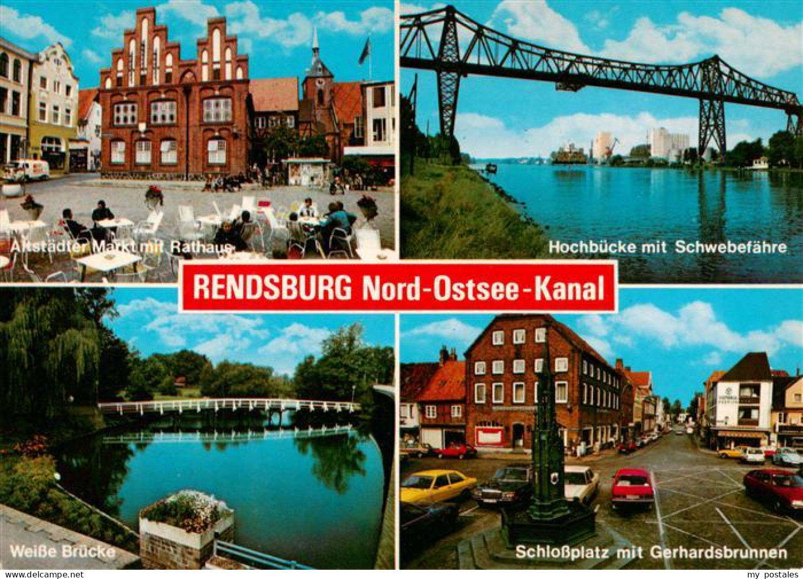 73941248 Rendsburg Altstaedter Markt Rathaus Hochbruecke Ueber Dem Nord-Ostsee-K - Rendsburg