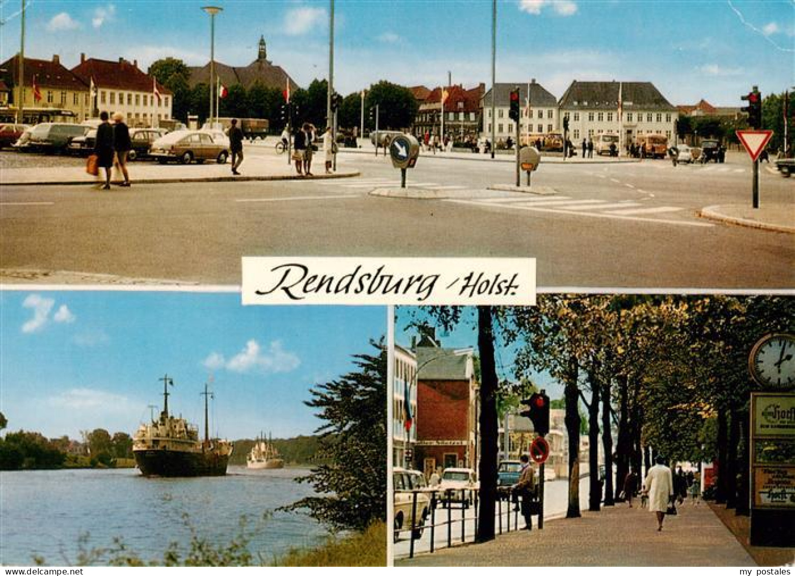73941243 Rendsburg Paradeplatz Nord-Ostsee-Kanal Dampfer Jungfernstieg - Rendsburg
