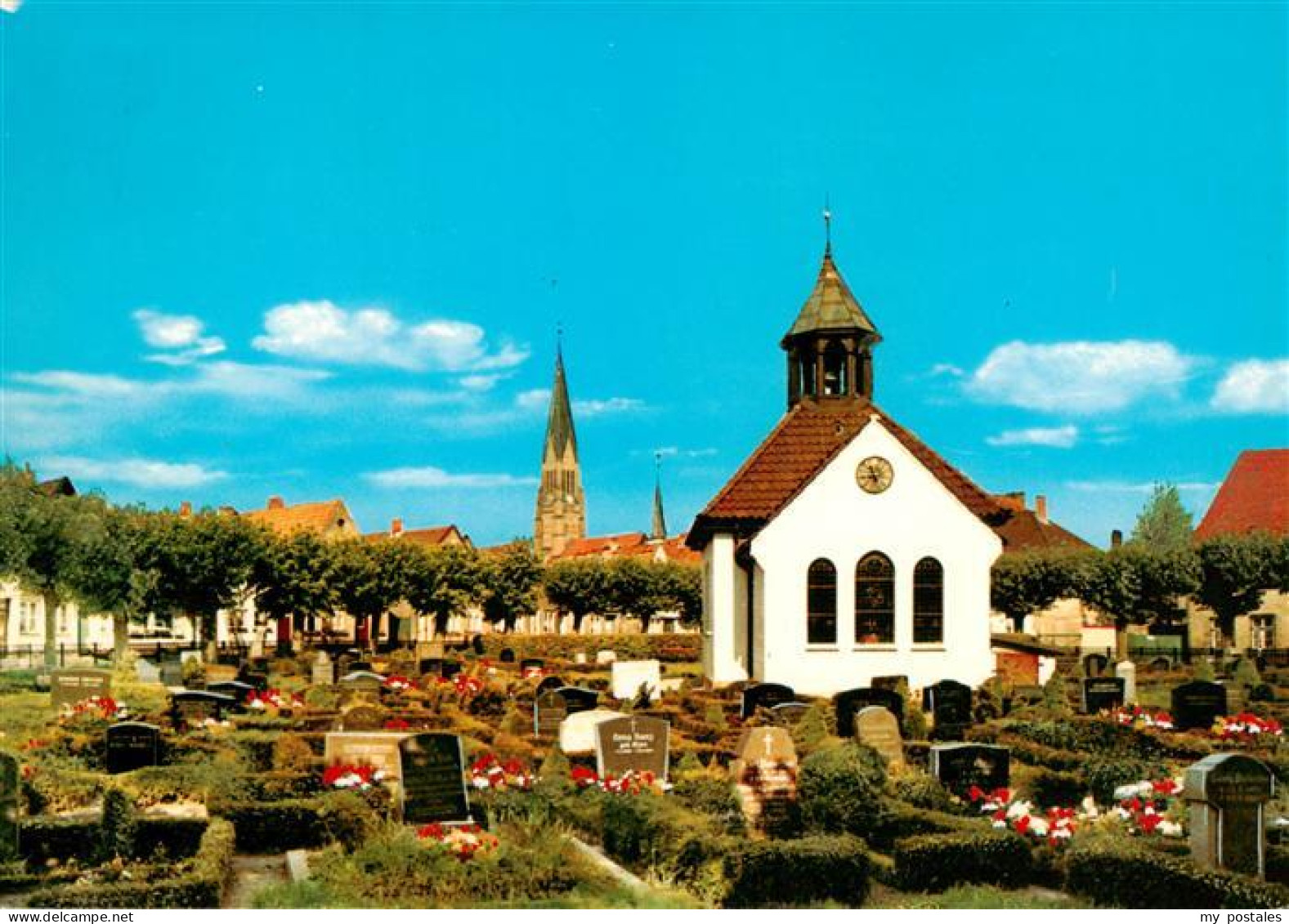 73941219 Holm_Schleswig_Schlei Friedhof Mit Kapelle Blick Zum Dom - Autres & Non Classés