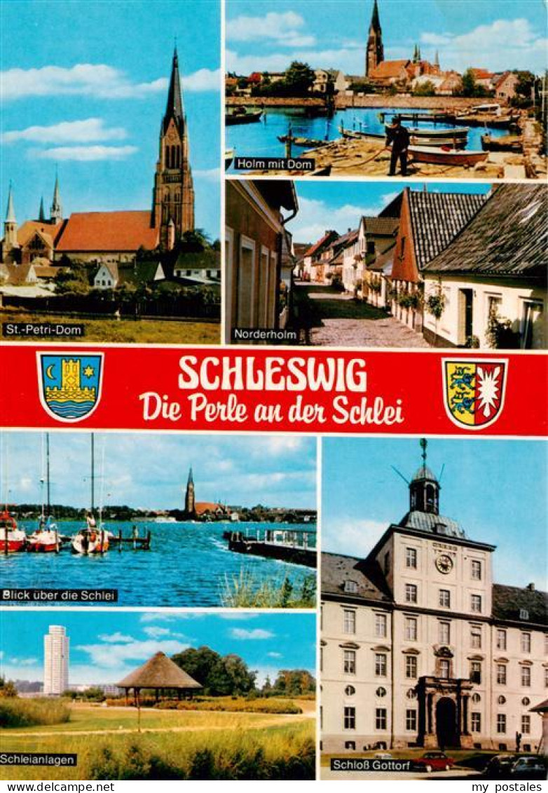 73941213 Schleswig_Schlei_Erfde St. Petri Dom Holm Norderholm Blick Ueber Die Sc - Autres & Non Classés