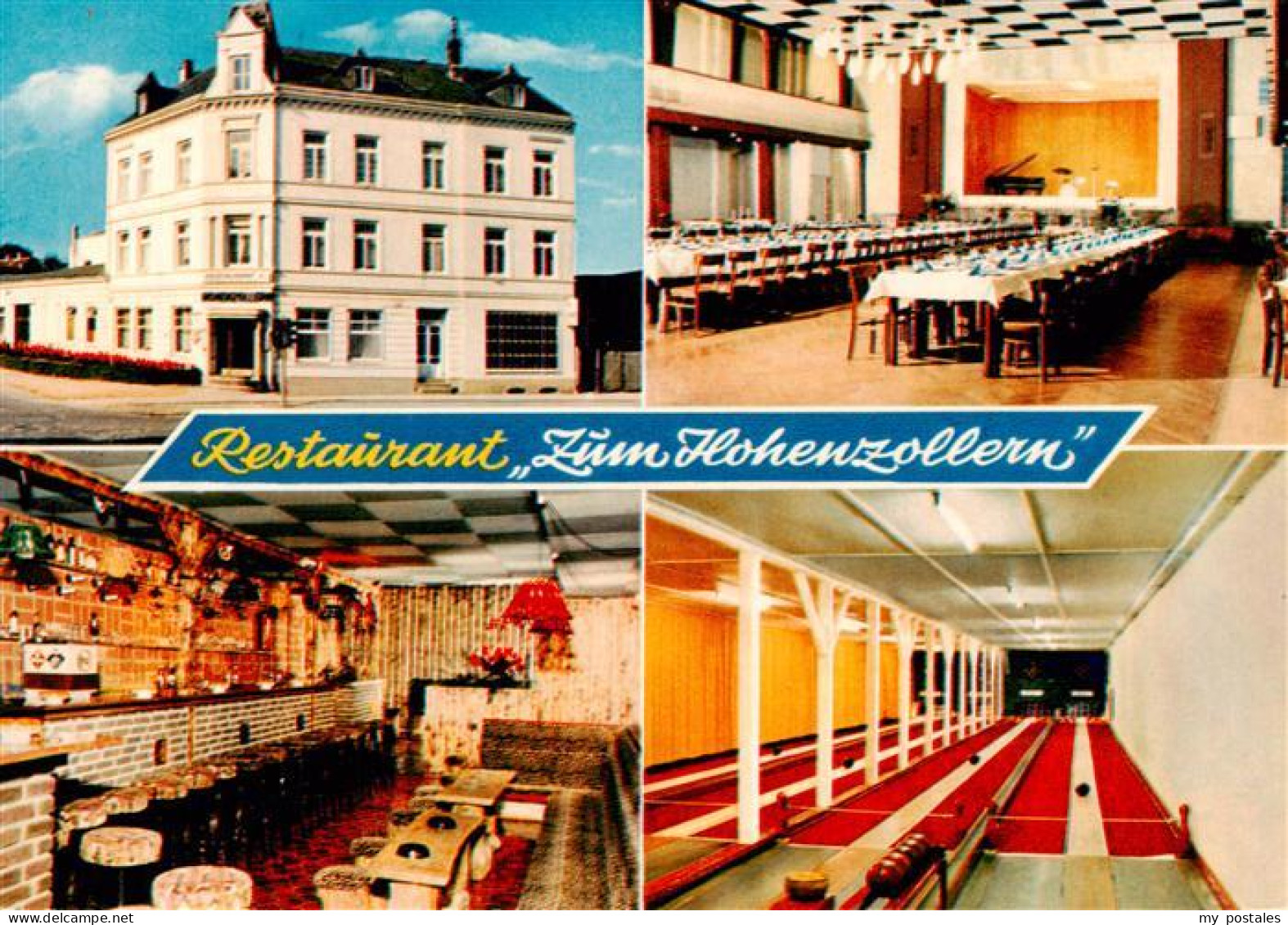 73941208 Schleswig_Schlei_Erfde Restaurant Zum Hohenzollern Festsaal Kegelbahn R - Autres & Non Classés